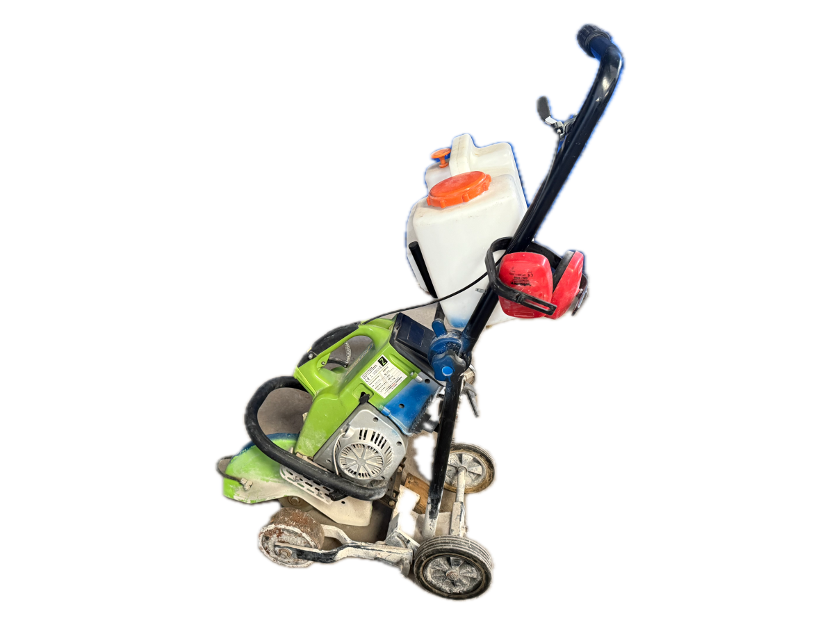 Betontrennschneider mit Wasserkühlung und Wagen